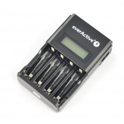 EverActive NC-450 Batterieladegerät - AA, AAA 1-4 Stck. - Schwarz