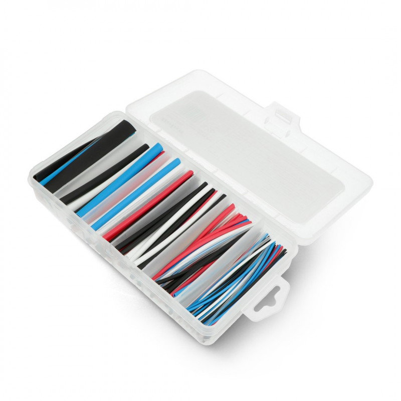 Schrumpfschlauch-Set 10 cm - 5 Farben, 6 Durchmesser - 170 Stk.