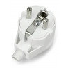 WT-20-Stecker – an eine geerdete Steckdose – weiß