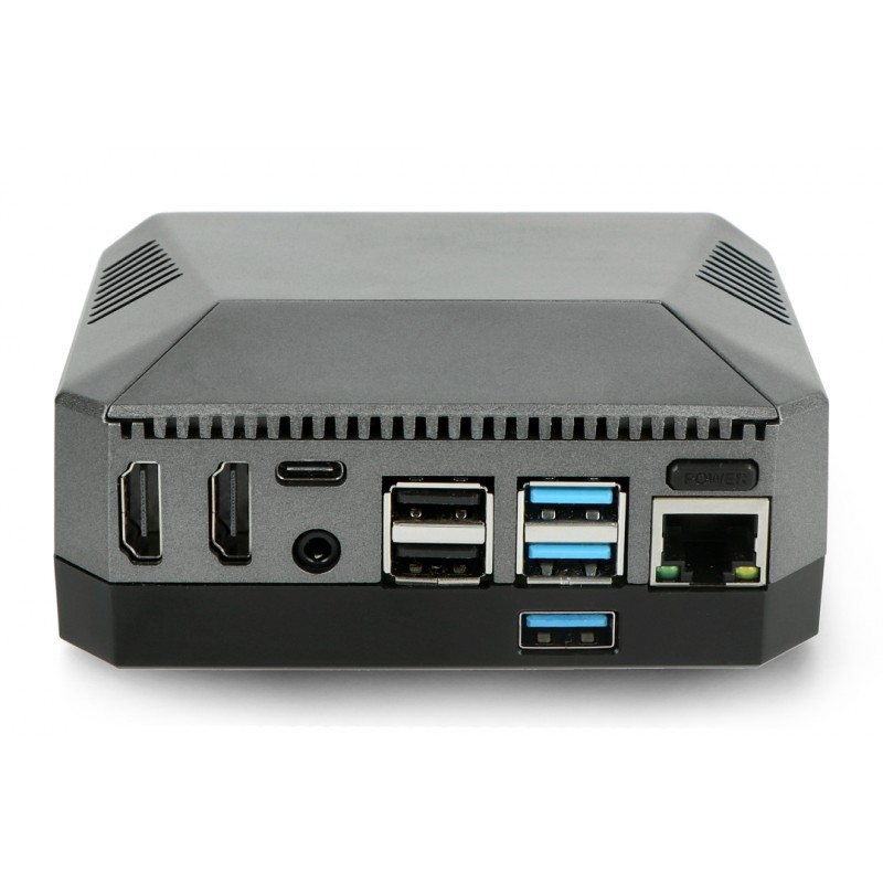 Aluminiumgehäuse für Raspberry Pi 4B mit Lüfter - Argon ONE M.2