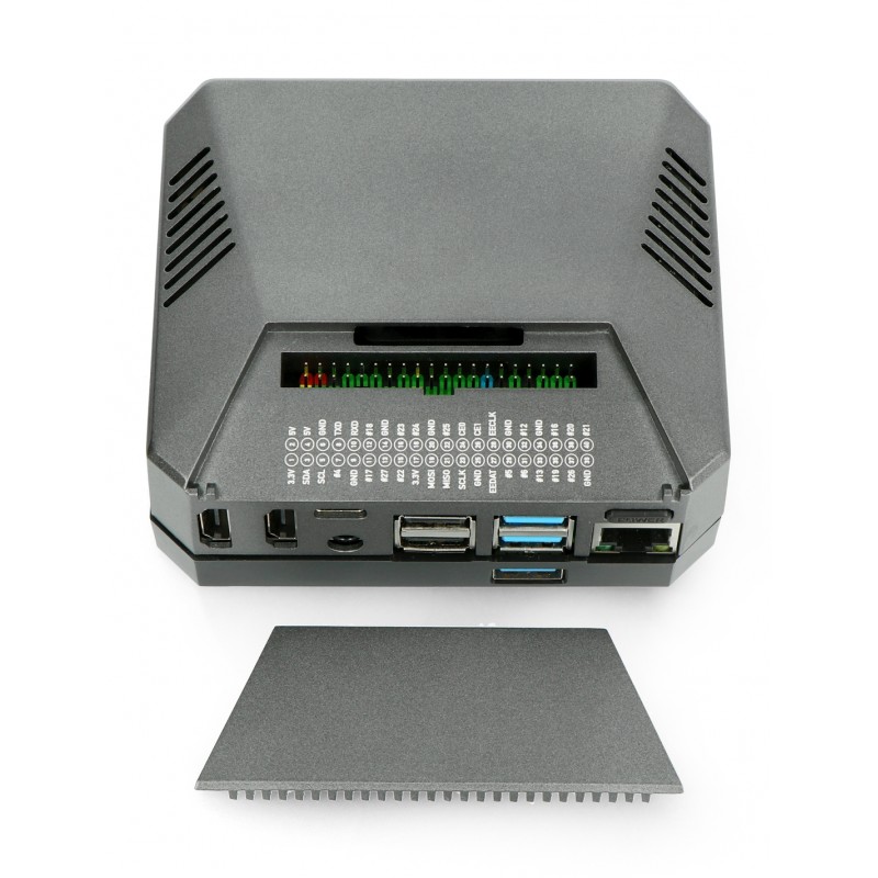 Aluminiumgehäuse für Raspberry Pi 4B mit Lüfter - Argon ONE M.2
