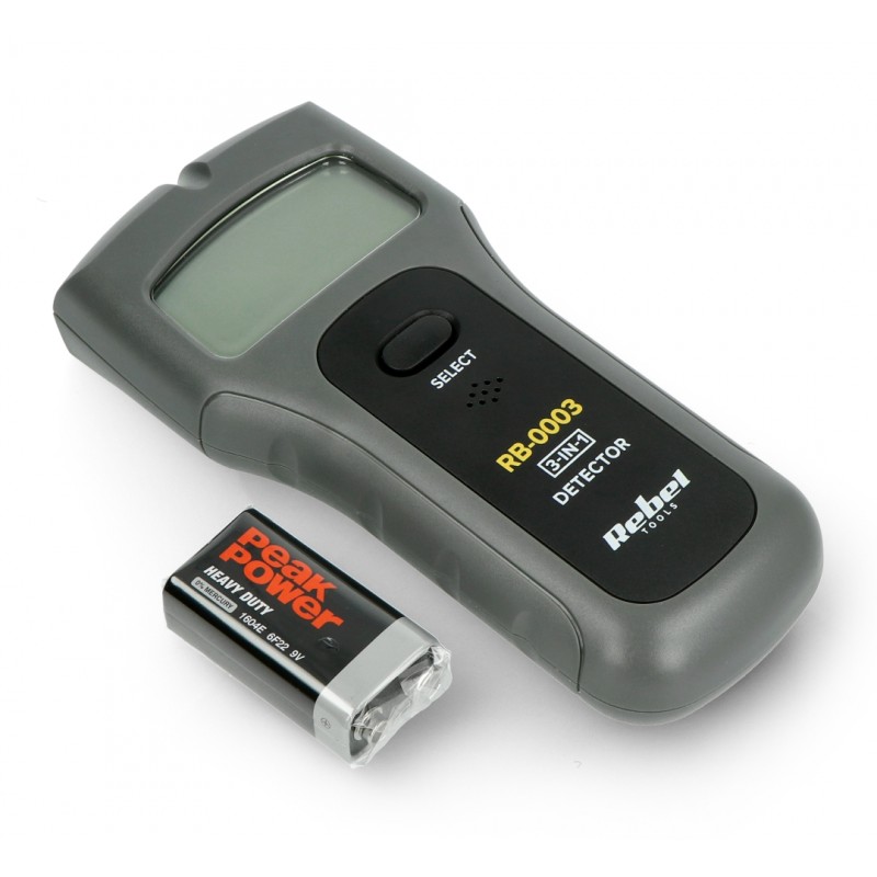 Stromführender Draht-, Metall- und Holzdetektor Rebel RB-0003