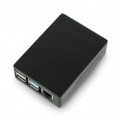 Gehäuse für Raspberry Pi 4B - Aluminium - Schwarz