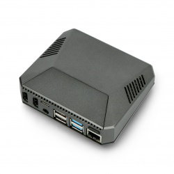 Aluminiumgehäuse für Raspberry Pi 4B mit Lüfter - Argon One - grau