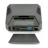 Aluminiumgehäuse für Raspberry Pi 4B mit Lüfter - Argon One - grau