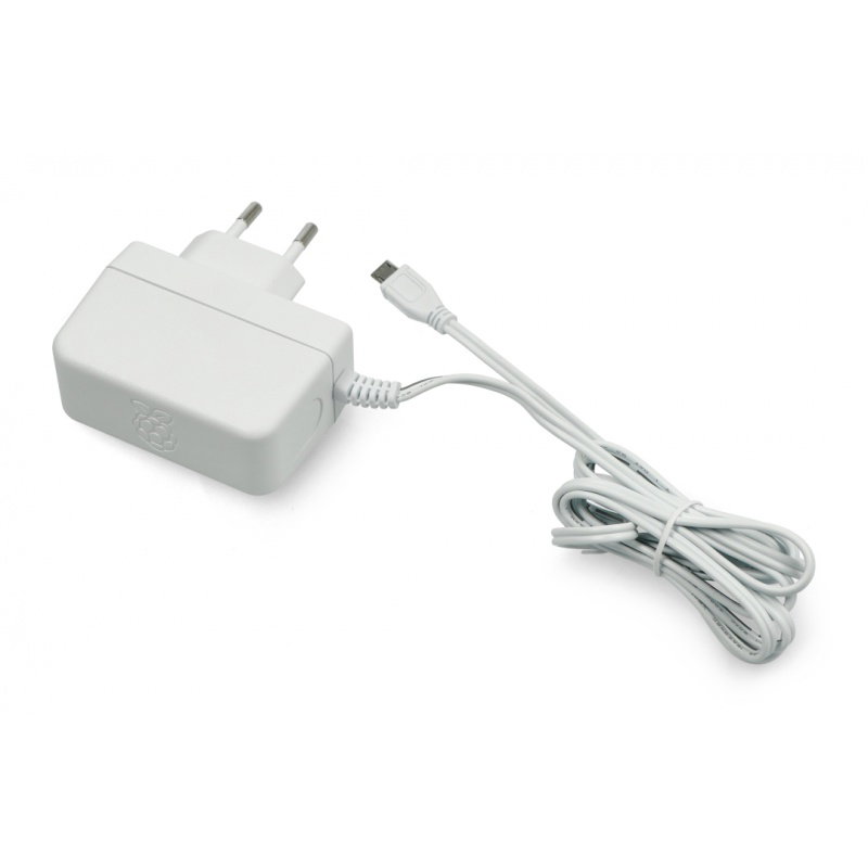 MicroUSB 5.1V / 2.5A Netzteil für Raspberry Pi 3B+ / 3B / 2B / Zero, original T6712DV - weiß