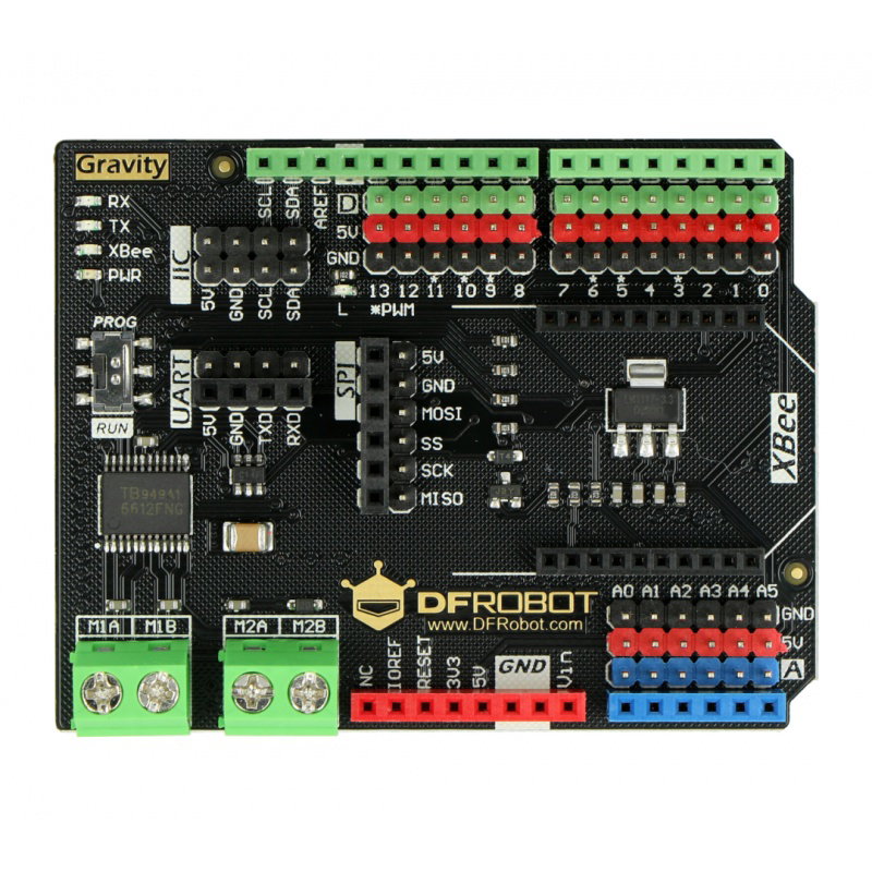 DFRobot Gravity: IO-Erweiterung & Motortreiberschild für Arduino 12V / 1.2A