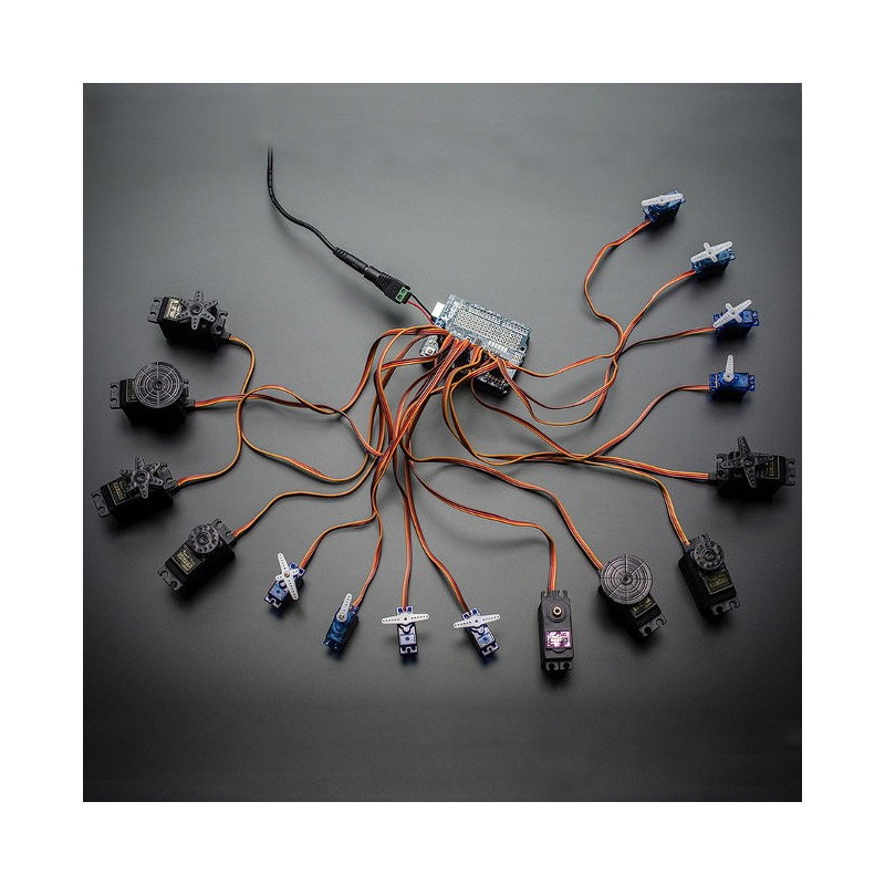 16-Kanal, 12-Bit PWM I2C Shield Servotreiber für