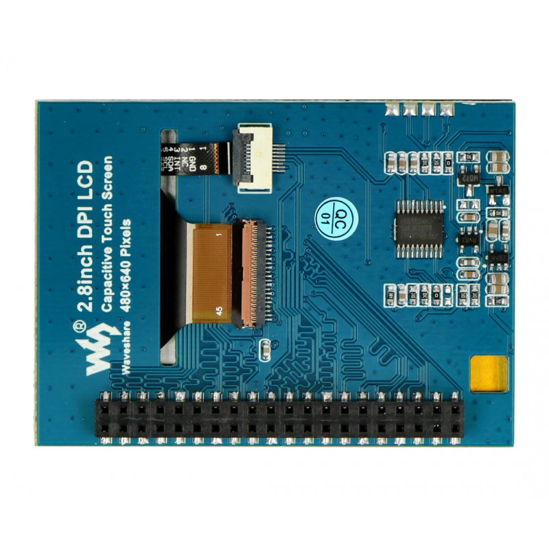 Kapazitiver IPS-LCD-Touchscreen 2,8 '' 480x640px DPI GPIO für