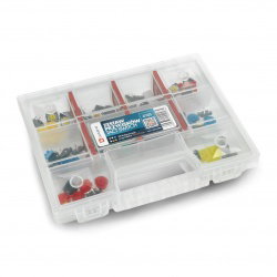 Tastensatz Taktschalter 12x12mm 50St. - bunte Kappen + Organizer