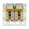 Lanberg 2x RJ45 geschirmte Wandsteckdose - weiß