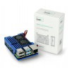 JustPi-Gehäuse für Raspberry Pi 4B - Aluminium mit zwei Lüftern - blau