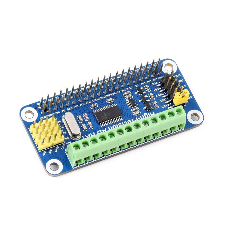 ADC ADS1263 Konverter 32-Bit - 10-Kanal - Overlay für Raspberry