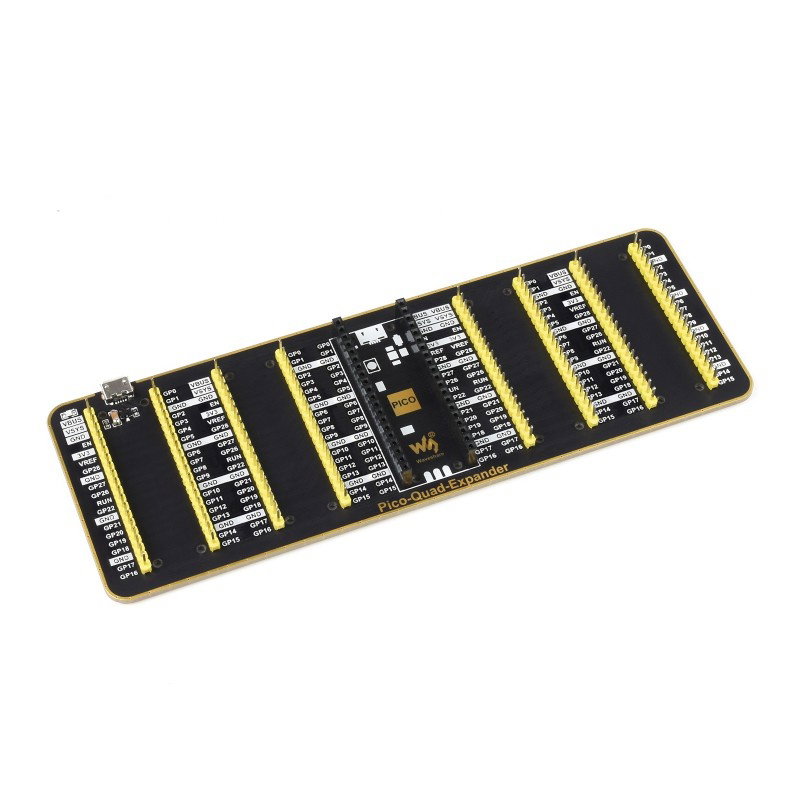 Pico Quad Expander - Quad-Expander mit Pins 2 x 20 GPIO - für