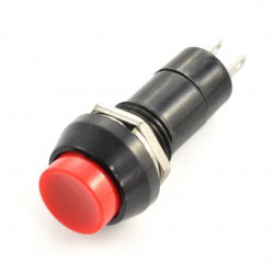 EIN-AUS-Schalter PBS 11A, rund 250V / 1A - rot