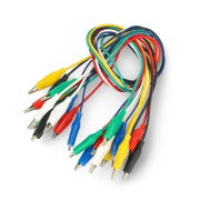 Krokodilkabel 22AWG 27mm - 40cm farbig - 12St