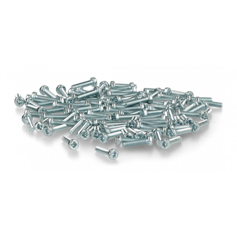 Schraube M2.5 Bossard Länge 10mm verzinkt - 100 Stück