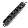 Steckdosenleiste mit Sicherheit Akyga AK-SP-05A schwarz - 5