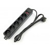 Steckdosenleiste mit Sicherheit Akyga AK-SP-05A schwarz - 5