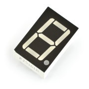 8-Segment-Anzeige x1 - 14 mm grün - Kathodenfaktor