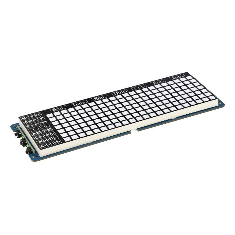 Pico-Clock-Green - Modul mit digitaler LED-Elektronikuhr -
