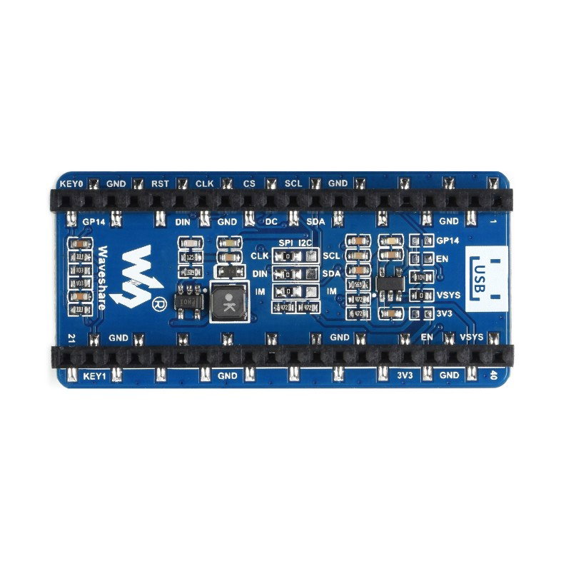 OLED-Display 1,3 '' 64x128px - SPI / I2C - schwarz und weiß -