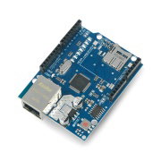 Ethernet Shield W5100 für Arduino mit einem microSD-Kartenleser