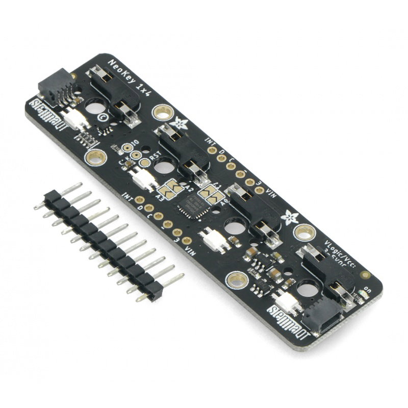 NeoKey - Tastenmatrix für Schalter - NeoPixels 1x4 - I2C -