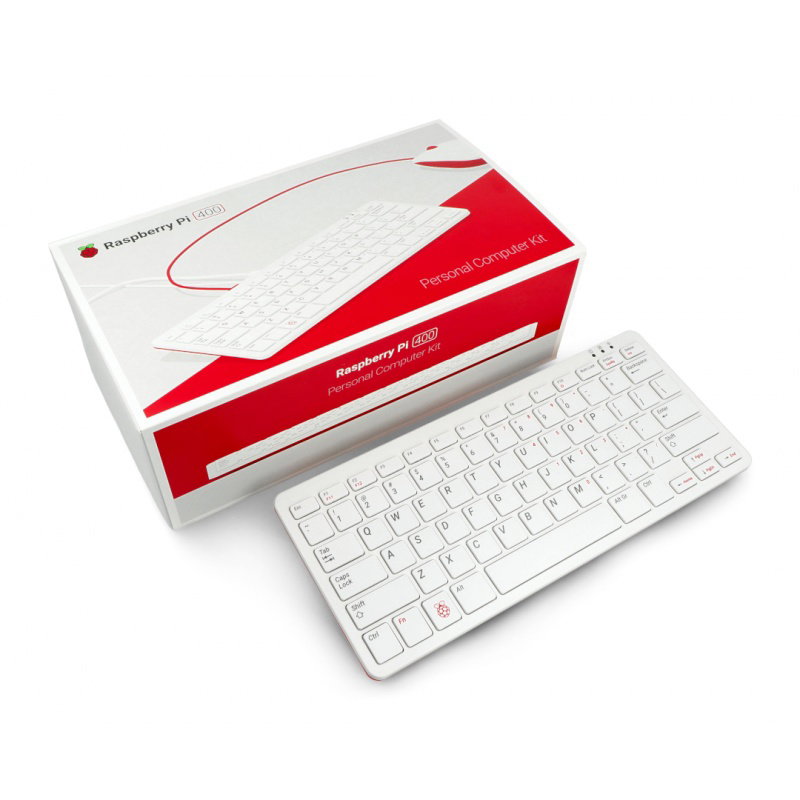 Kit mit Raspberry Pi 400 EU WiFi 4 GB RAM 1,8 GHz + offizielles
