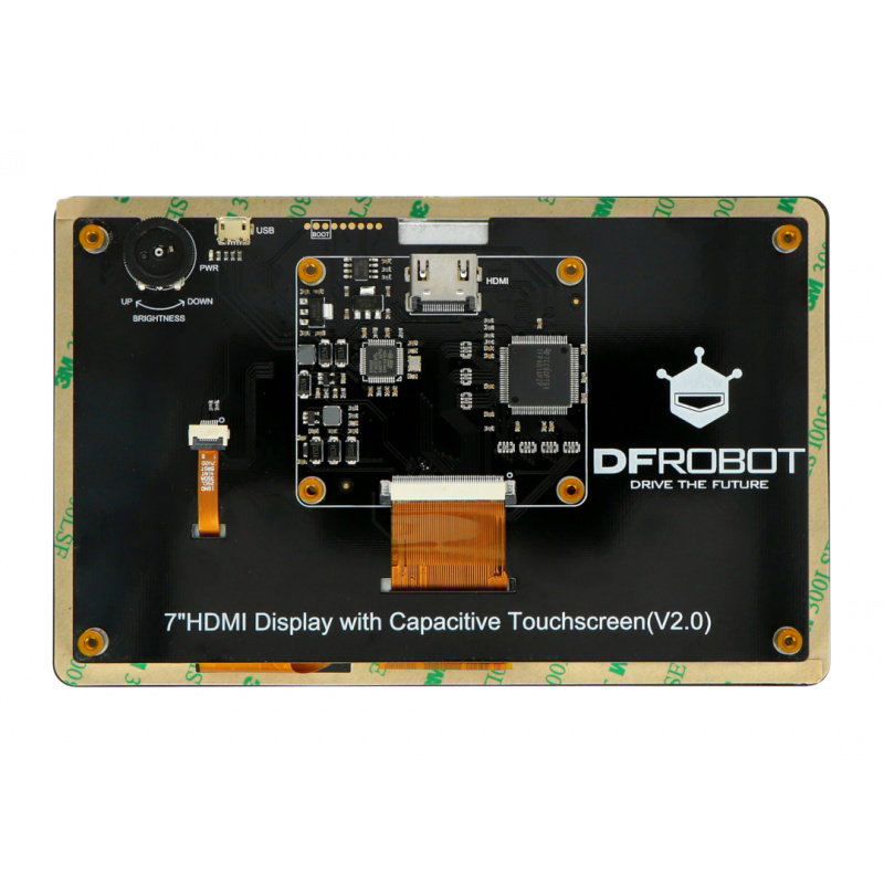 Kapazitiver LCD-Touchscreen 7 '' 1024x600px HDMI + USB