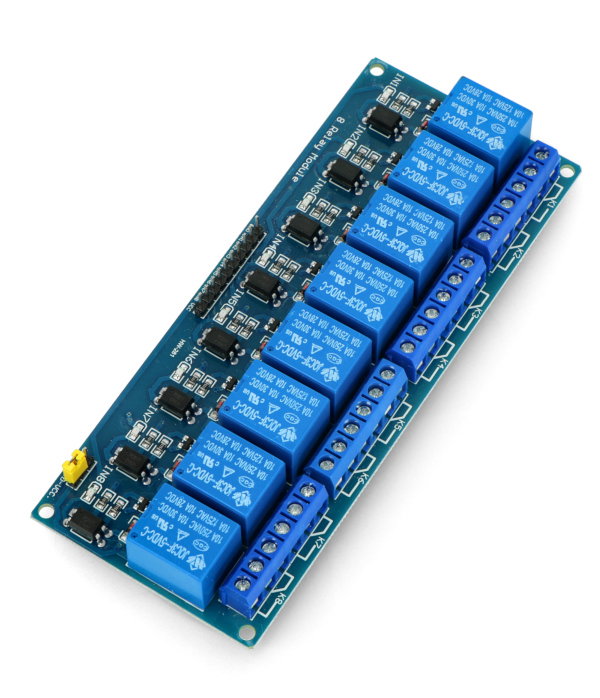 8-Kanal-Relaismodul mit Optoisolation