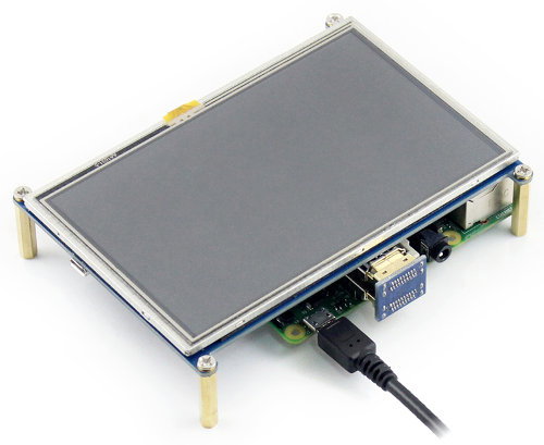 Ein Beispiel für die Verbindung des Bildschirms mit einem Raspberry Pi