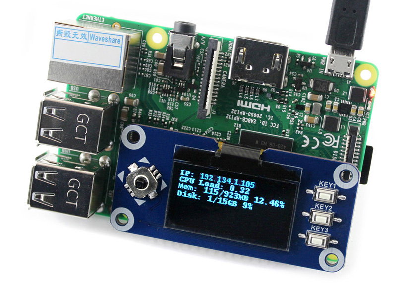 Verkaufsgegenstand ist ein Overlay mit Display, der Minicomputer Raspberry Pi kann separat erworben werden