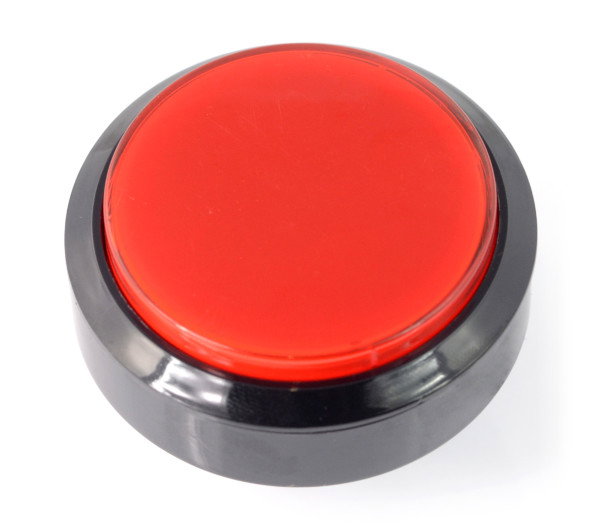 Druckknopf 6cm - rot - flach