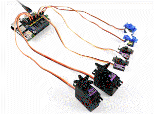 Servo Driver HAT IC Test Board - Treiber für 16 Servos für Raspberry Pi - Waveshare 15275