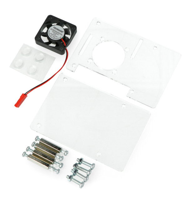 Der Inhalt des Raspberry Pi Case Kits