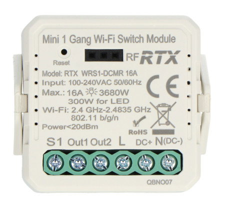 Przekaźnik dopuszkowy WiFi Tuya RS1.
