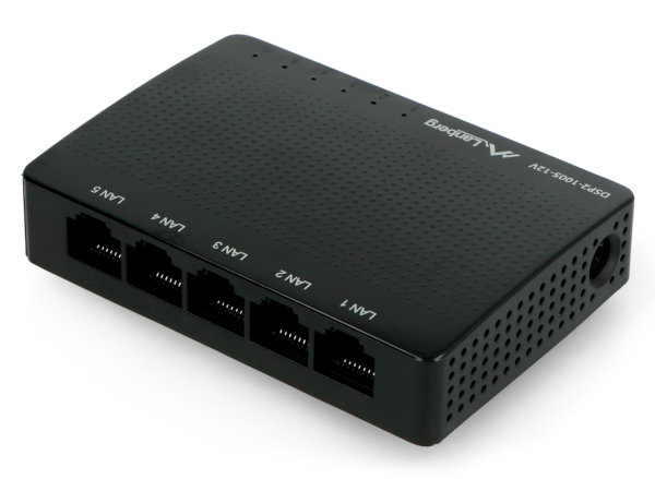 Lanberg DSP2-1005-12V Switch 5 Ports 1000 Mbps
