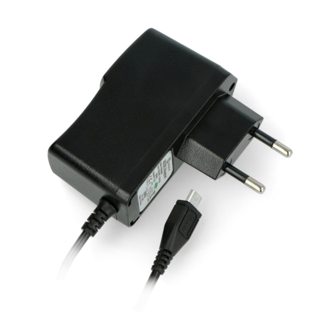 Stromversorgung für Raspberry Pi - 5 V mit einer Stromkapazität von 2 A mit einem microUSB-Anschluss