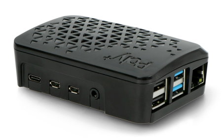 Gehäuse für Raspberry Pi 4B - Argon Poly + belüftet mit einem Mini-Lüfter