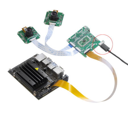 Anschließen der Kamera an Nvidia Jetson