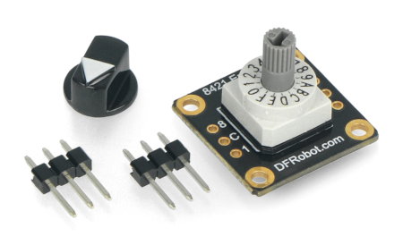 Inhalt des Sets mit einem Encoder von DFRobot.