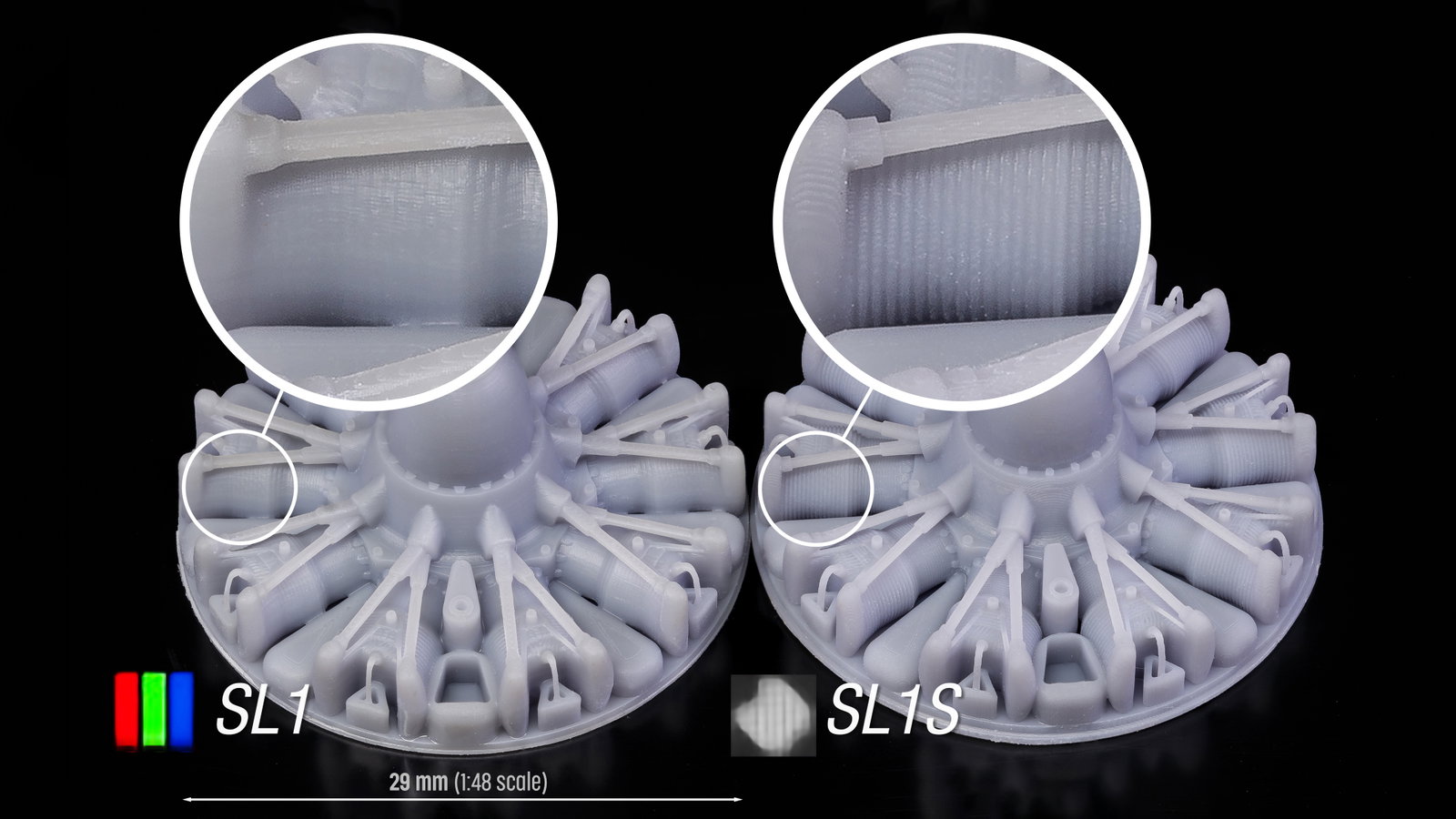 Eine deutliche Verbesserung der Druckqualität im Prusa SL1S