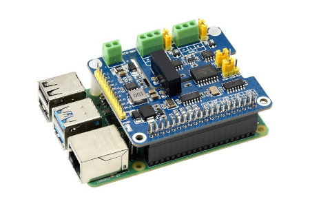 Kombination aus CAN FD Expansion HAT und Raspberry Pi. Verkaufsgegenstand ist nur das Shield - der Raspberry Pi muss separat erworben werden.