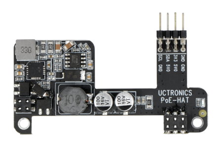 Raspberry Pi PoE HAT - Schild für Raspberry Pi 4B / 3B + - IEEE 802.3af - Uctronics U6241.