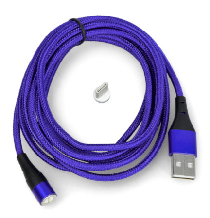 Das Kabel wird mit einer abnehmbaren USB-C-Magnetspitze geliefert