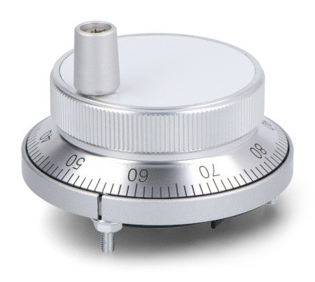 Enkoder inkrementalny CNC - 100 impulsów na obrót - średnica 60 mm - srebrny - Adafruit 5735