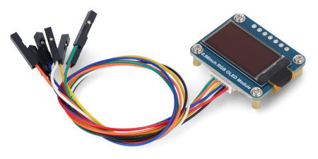 Wyświetlacz OLED IPS 0,96'' 64 x 128 px - SPI - 65K RGB - do Raspberry Pi, Arduino, STM32 - Waveshare 25133