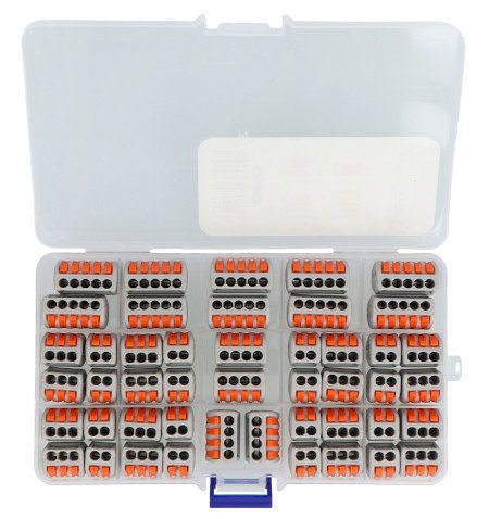 Elektrischer Würfelsatz 2 / 3 / 4 / 5-polig 32 A / 250 V - orange - 46 Stück. - justPi