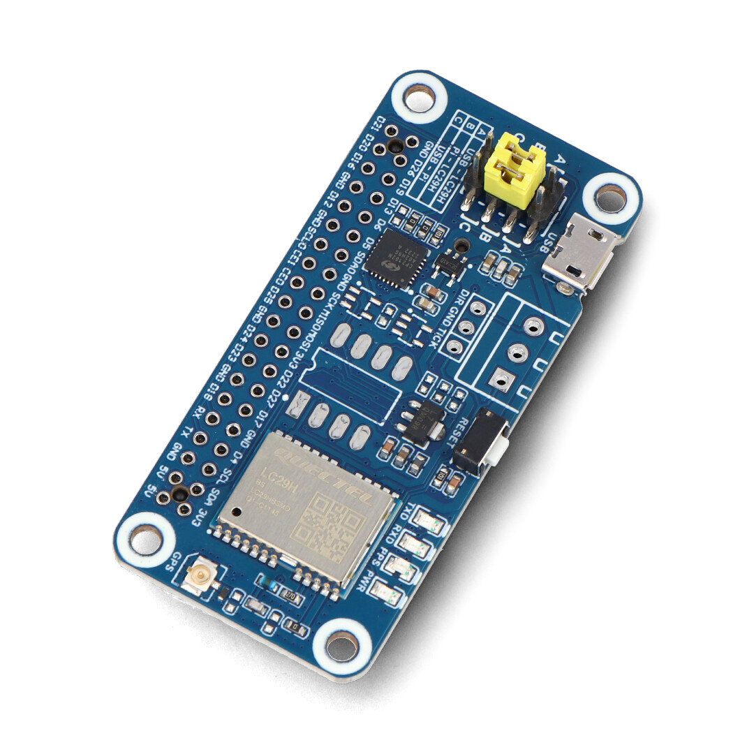 Dwuzakresowy moduł GPS / RTK L1 + L5 z układem GNSS LC29H(DA) - nakładka do Raspberry Pi - Waveshare 25279